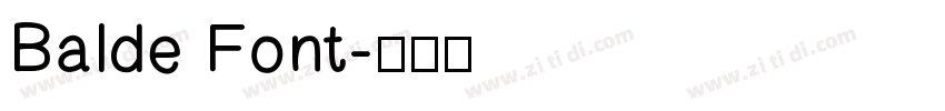Balde Font字体转换